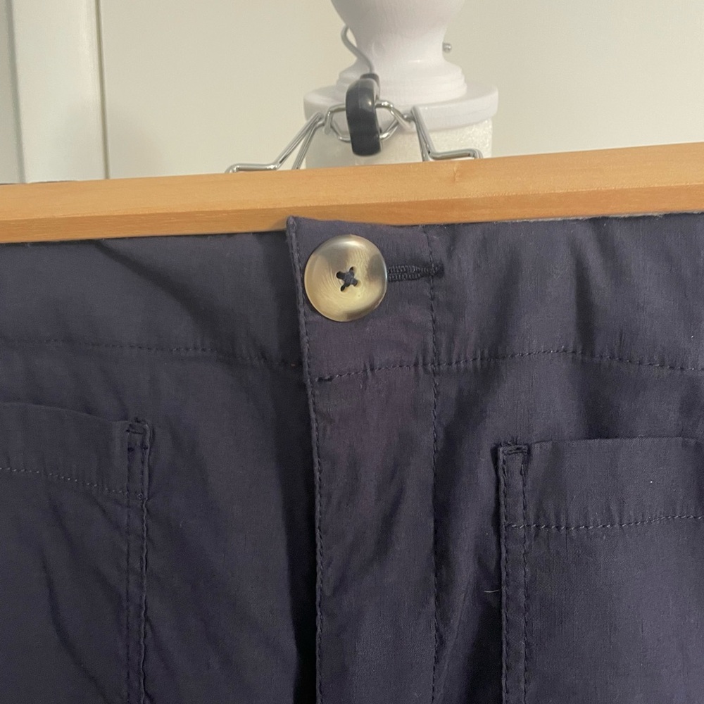 NWT Anthropologie Wide Leg Trousers Navy Size 32 - Picture 6 of 15